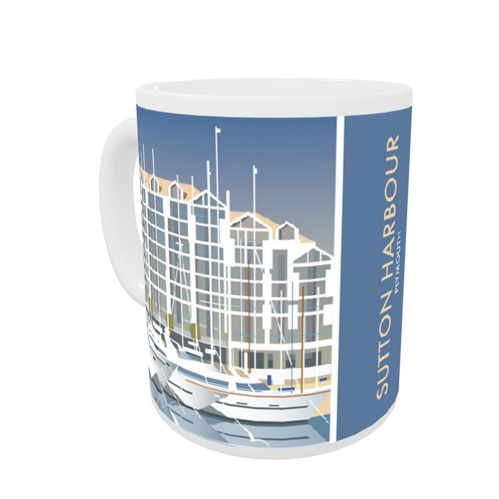 Sutton Harbour, Plymouth Coloured Insert Mug