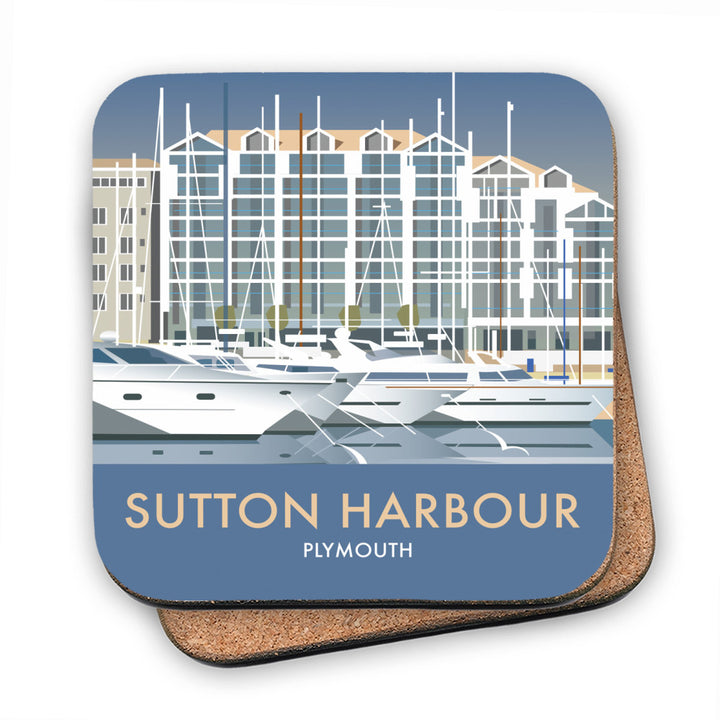 Sutton Harbour, Plymouth MDF Coaster