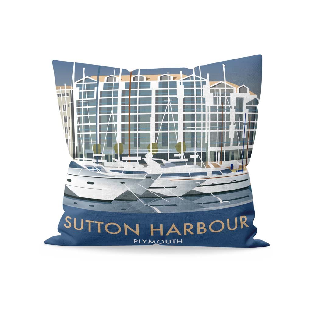 Sutton Harbour, Plymouth Fibre Filled Cushion