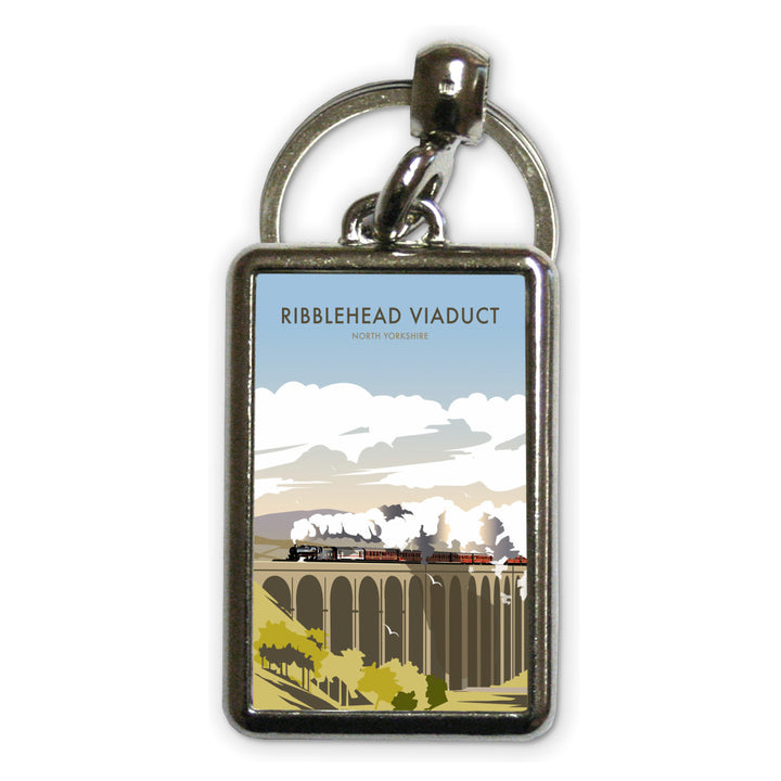 Ribblehead Viaduct, North Yorkshire Metal Keyring