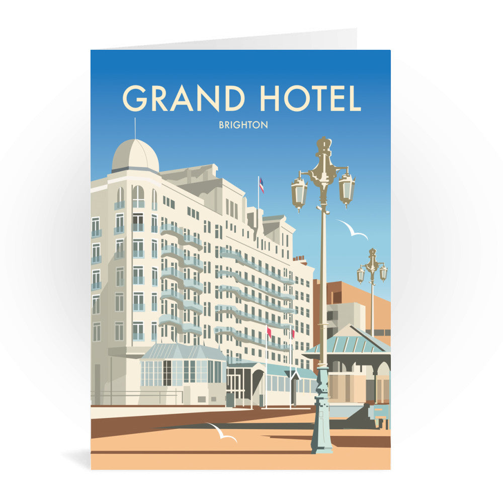 Grand Hotel, Brighton Greeting Card 7x5