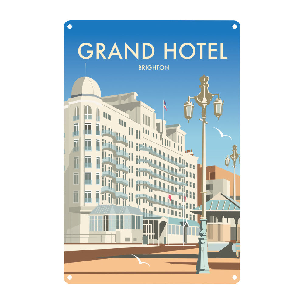 Grand Hotel, Brighton Metal Sign
