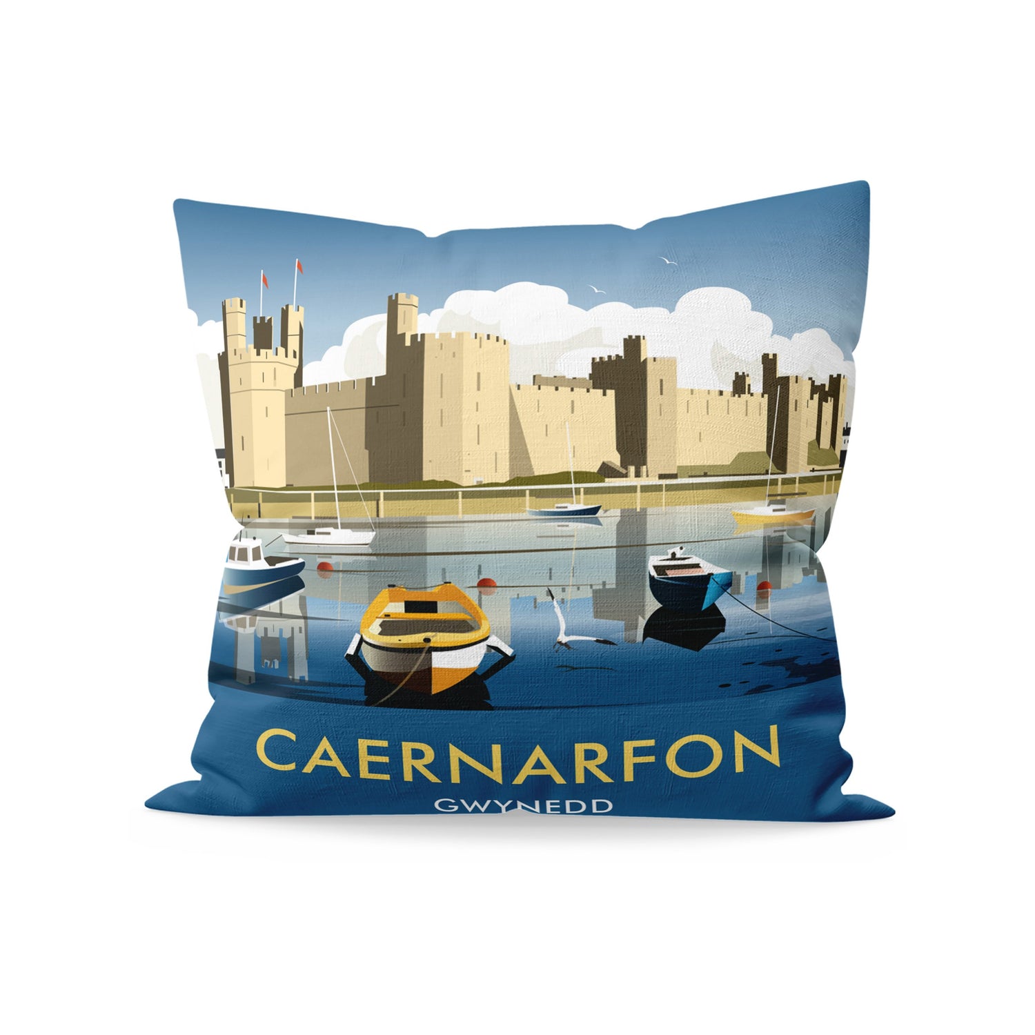 Caernarfon, Gwynedd Fibre Filled Cushion
