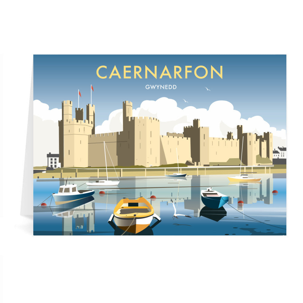 Caernarfon, Gwynedd Greeting Card 7x5