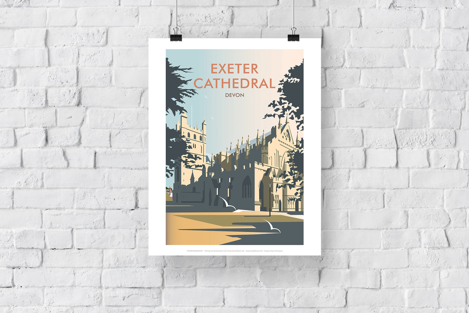 Exeter Cathedral, Devon - Art Print