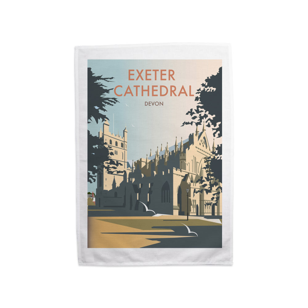 Exeter Cathedral, Devon Tea Towel