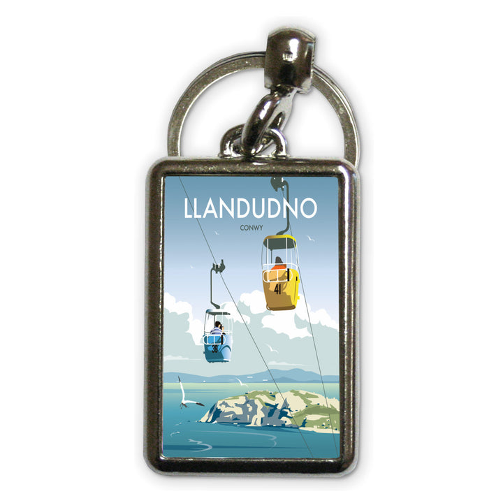 Llandudno, Conwy Metal Keyring