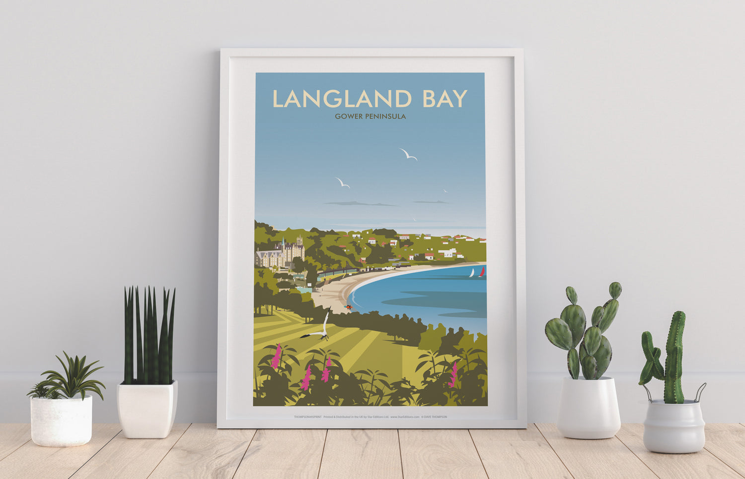 Langland Bay, Gower Peninsula - Art Print