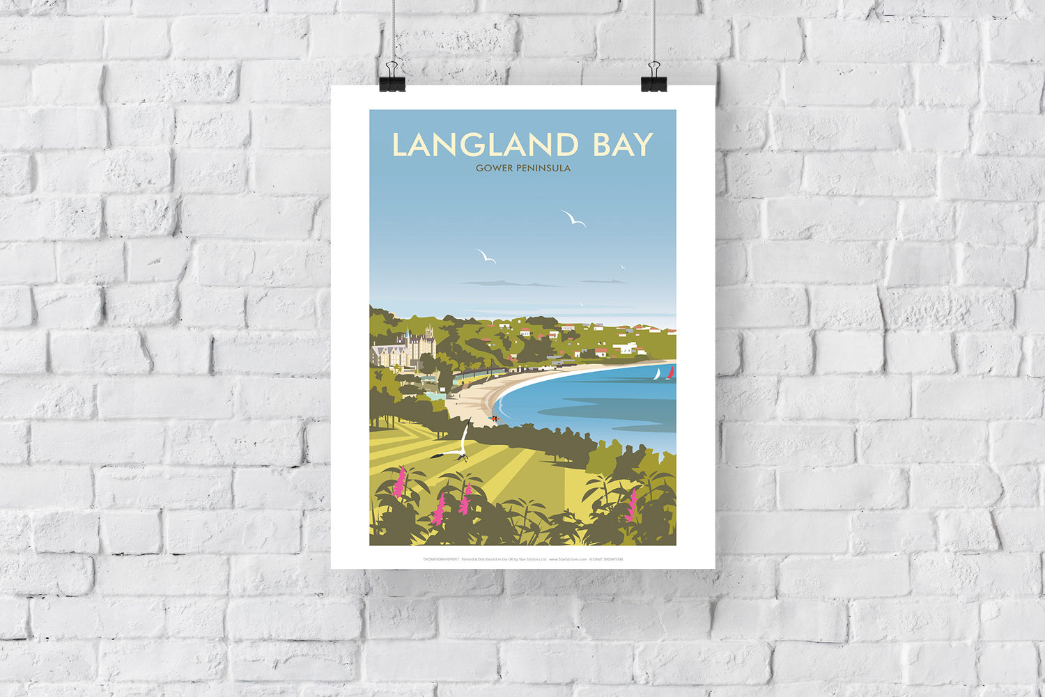 Langland Bay, Gower Peninsula - Art Print