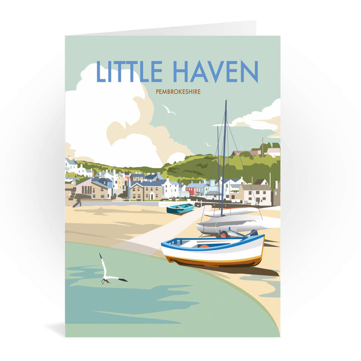 Little Haven, Pembrokeshire Greeting Card 7x5