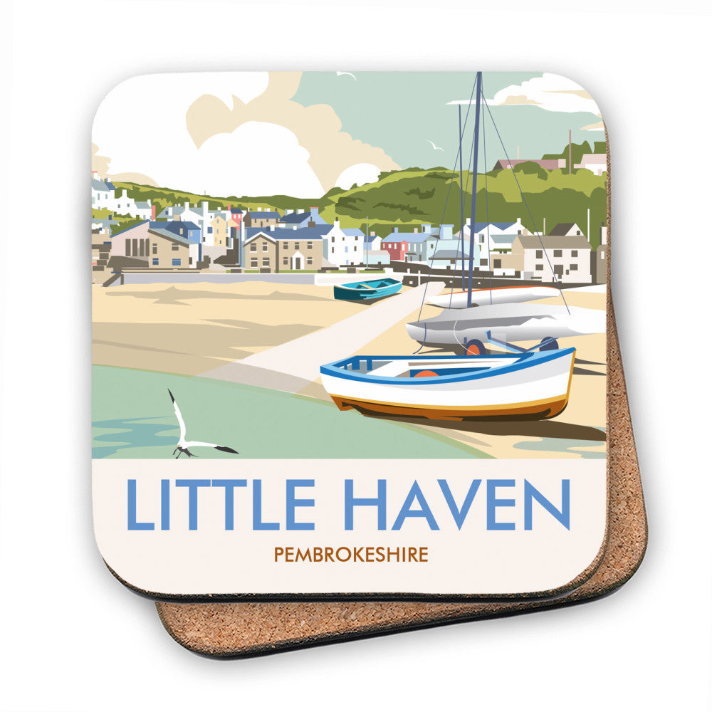 Little Haven, Pembrokeshire MDF Coaster