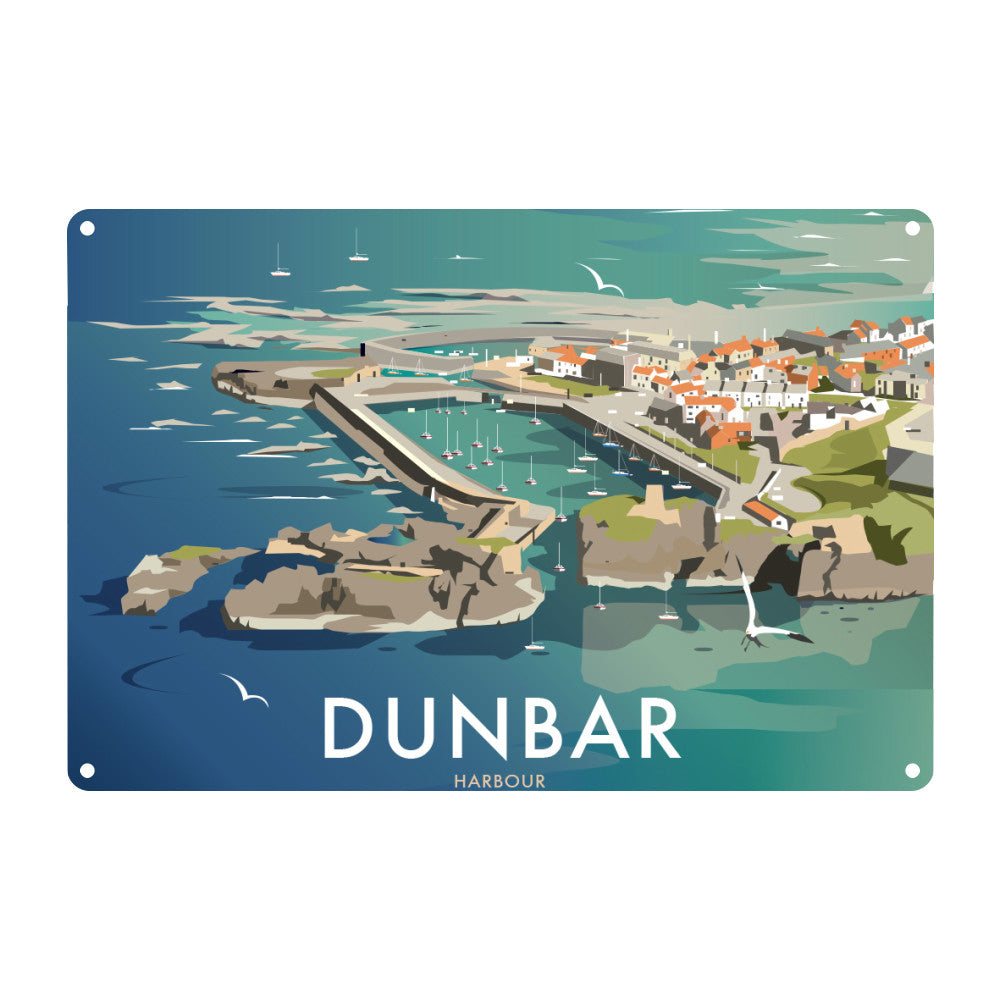 Dunbar Harbour Metal Sign