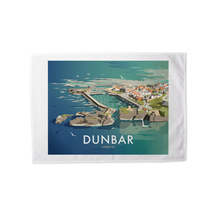 Dunbar Harbour Tea Towel