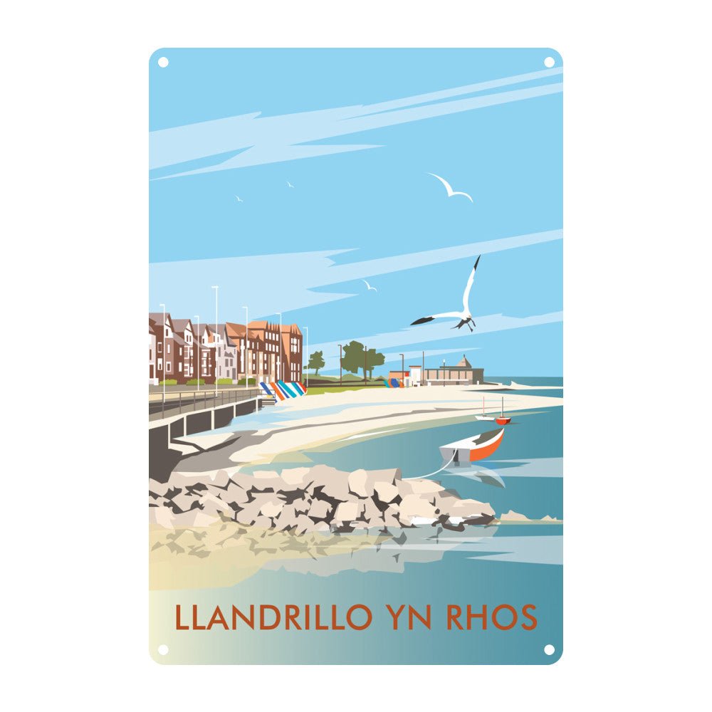 Llandrillo Yn Rhos Metal Sign