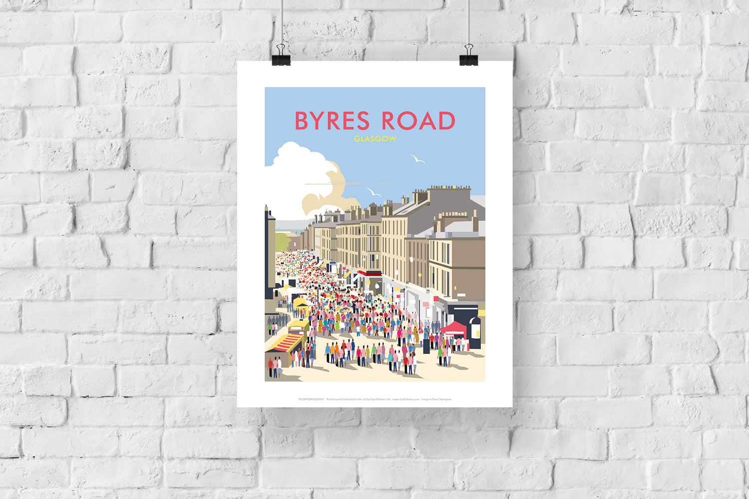 Byres Road, Glasgow - Art Print
