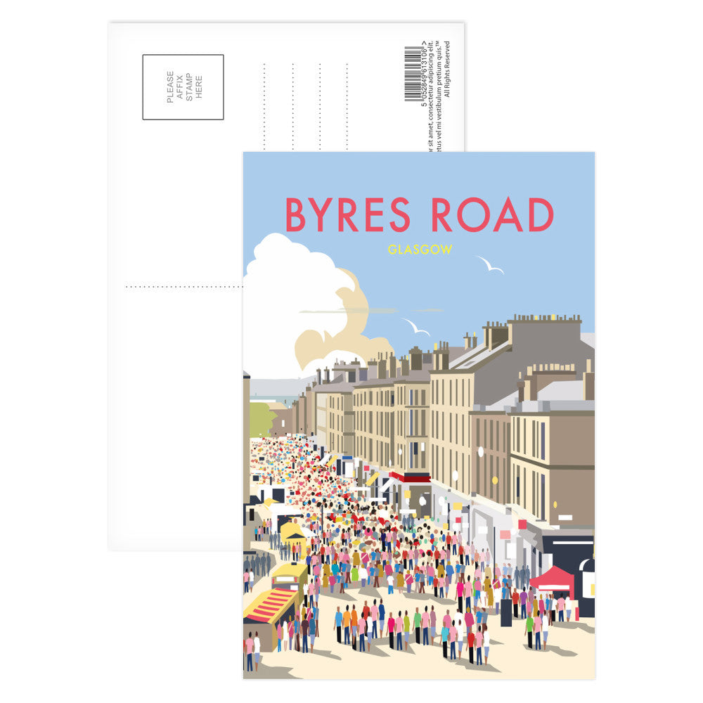 Byres Road, Glasgow Postcard Pack