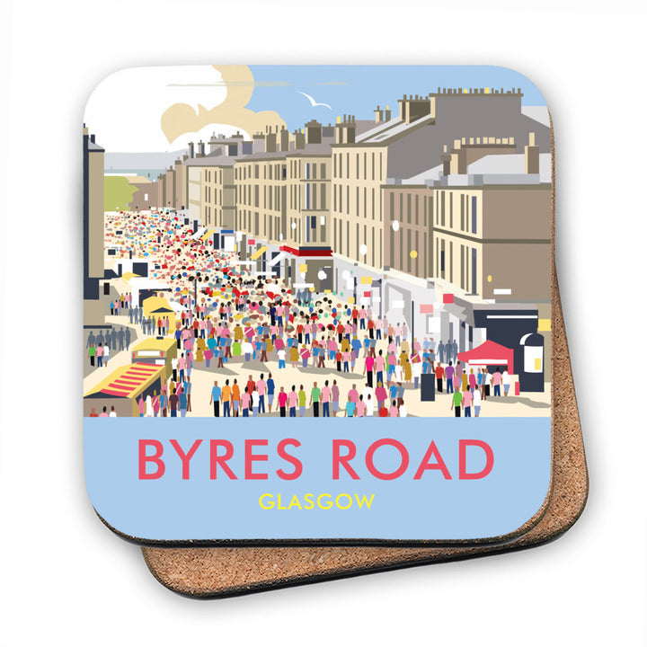 Byres Road, Glasgow MDF Coaster