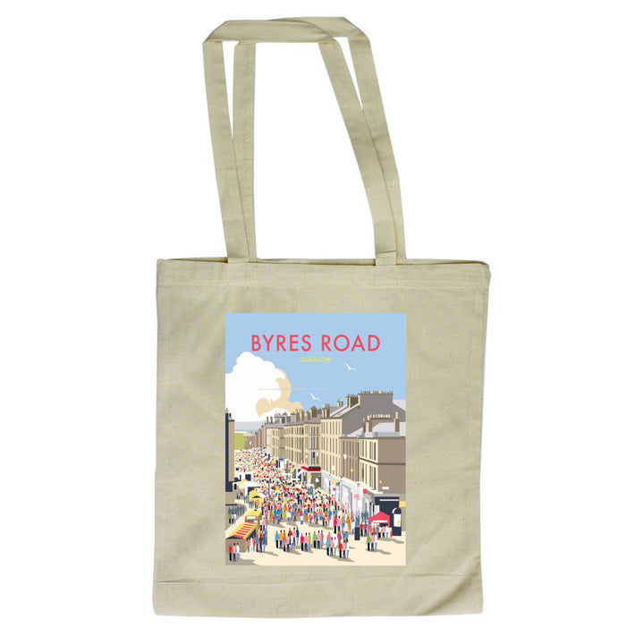 Byres Road, Glasgow Canvas Tote Bag