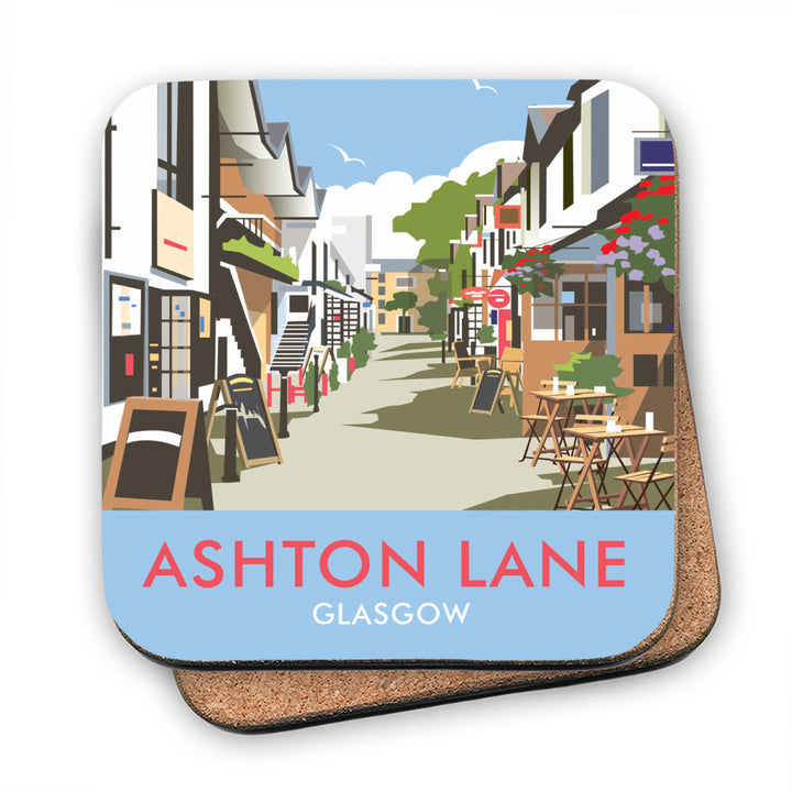 Ashton Lane, Glasgow MDF Coaster