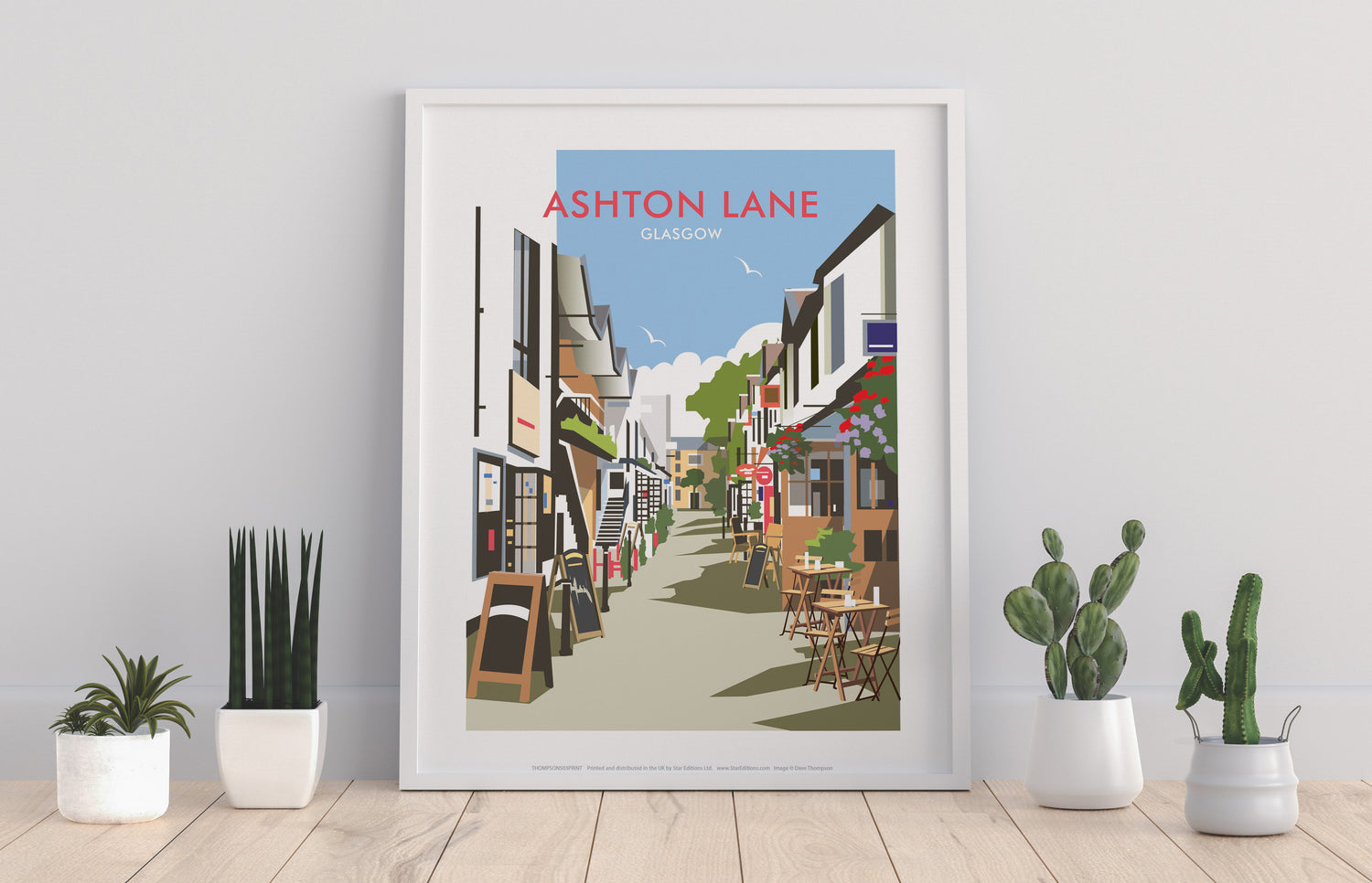 Ashton Lane, Glasgow - Art Print