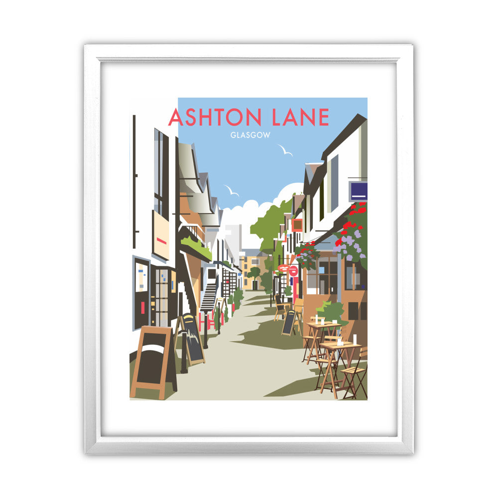 Ashton Lane, Glasgow - Art Print