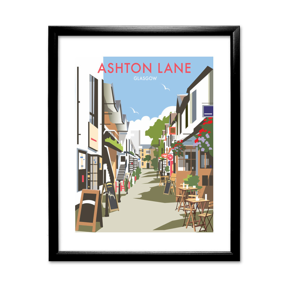 Ashton Lane, Glasgow - Art Print