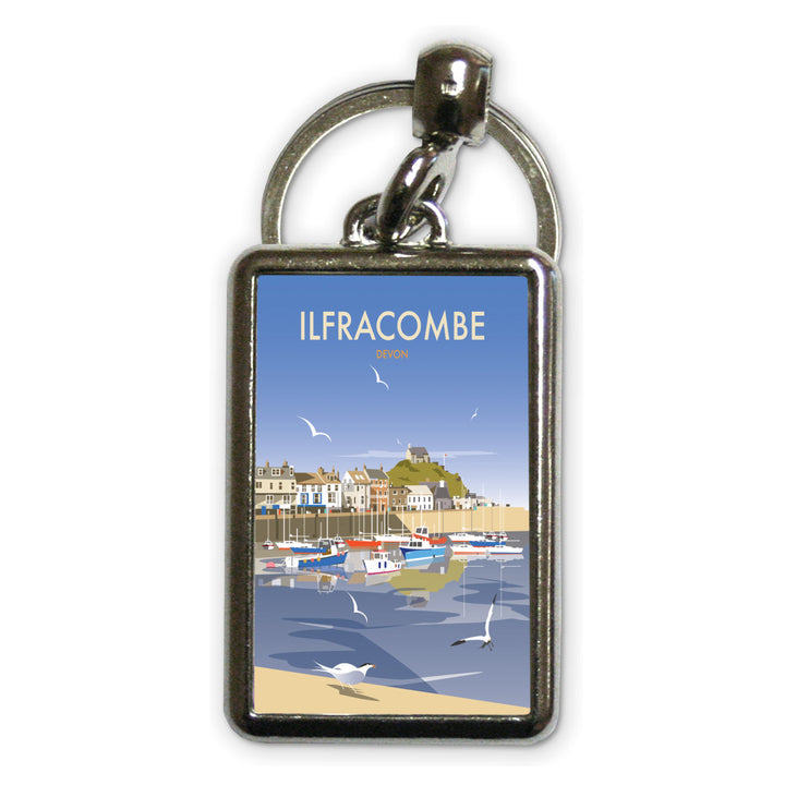 Ilfracombe, Devon Metal Keyring