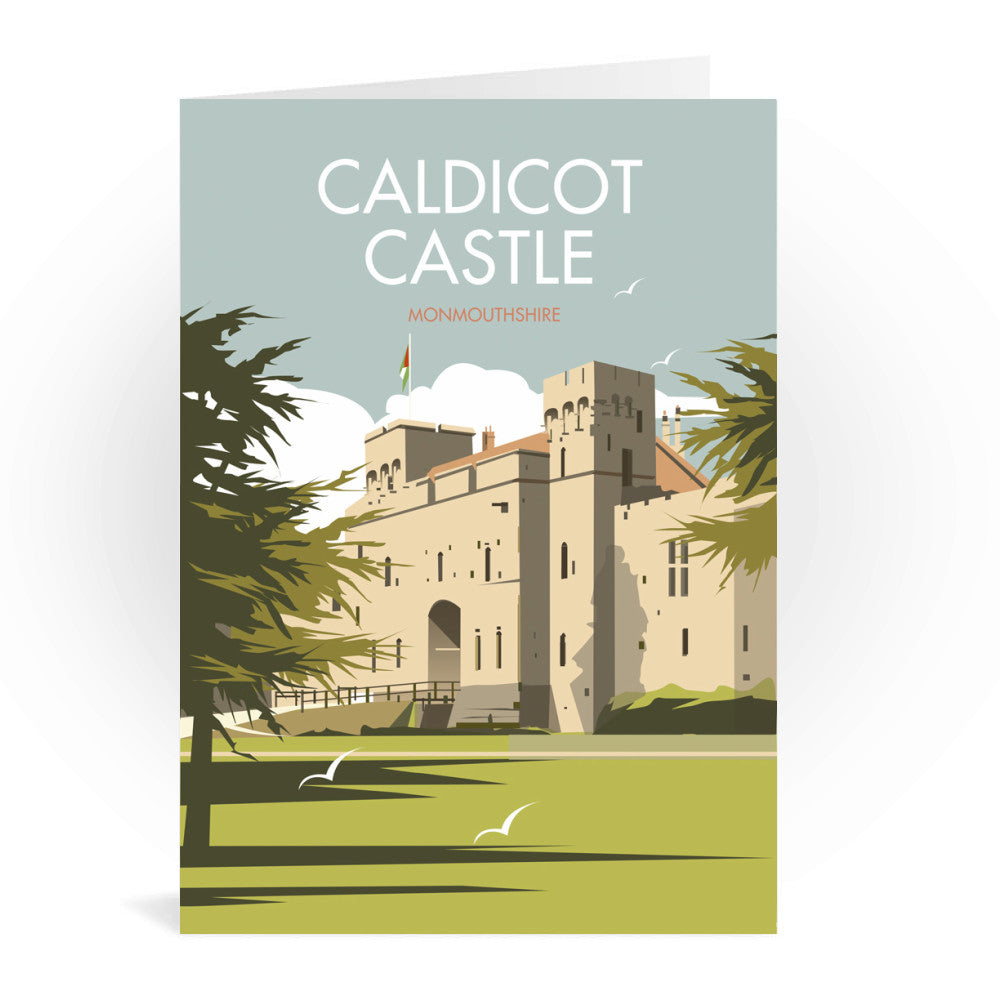 Caldicot Castle, Monmouthshire Greeting Card 7x5