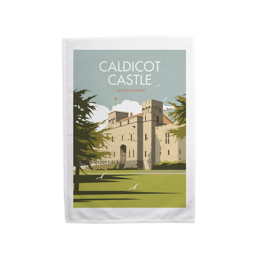 Caldicot Castle, Monmouthshire Tea Towel