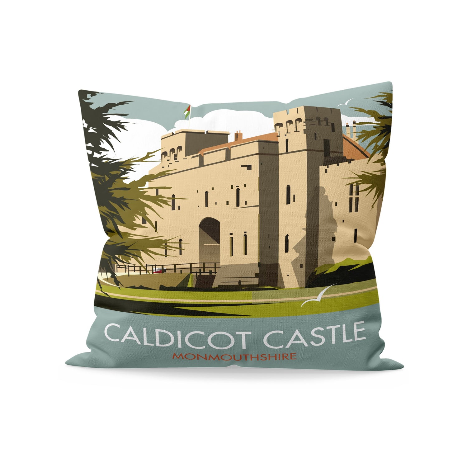 Caldicot Castle, Monmouthshire Fibre Filled Cushion