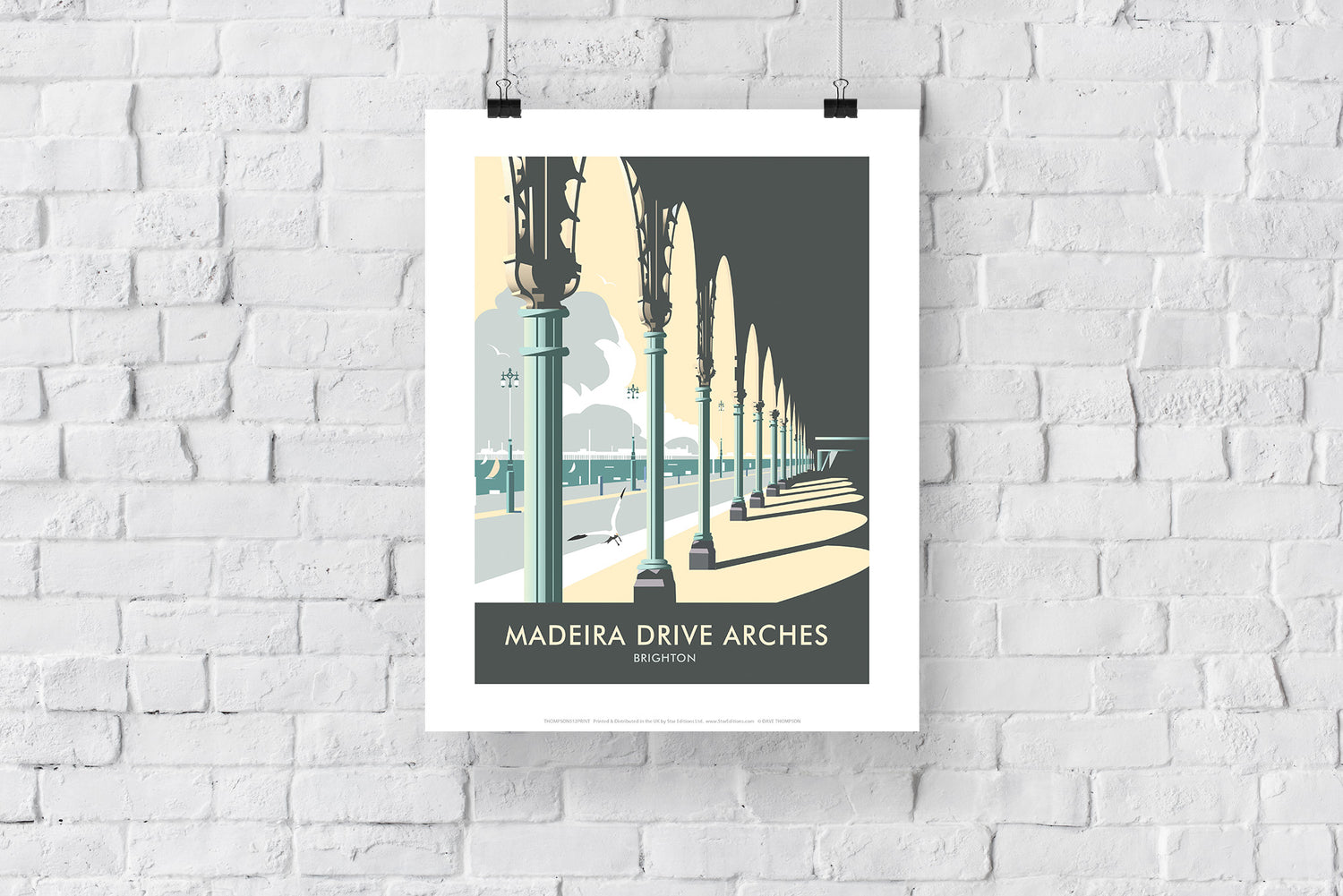 Madiera Drive Arches, Brighton - Art Print