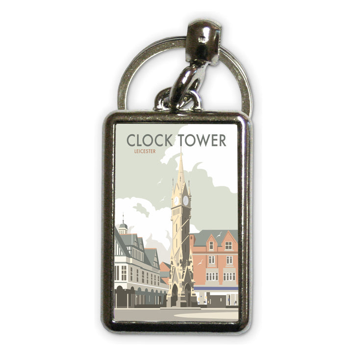 Clock Tower, Leicester Metal Keyring