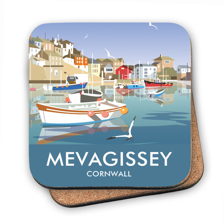 Mevagissey, Cornwall MDF Coaster