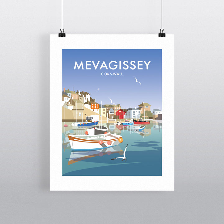 Mevagissey, Cornwall 90x120cm Fine Art Print