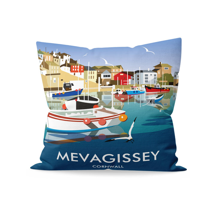 Mevagissey, Cornwall Fibre Filled Cushion