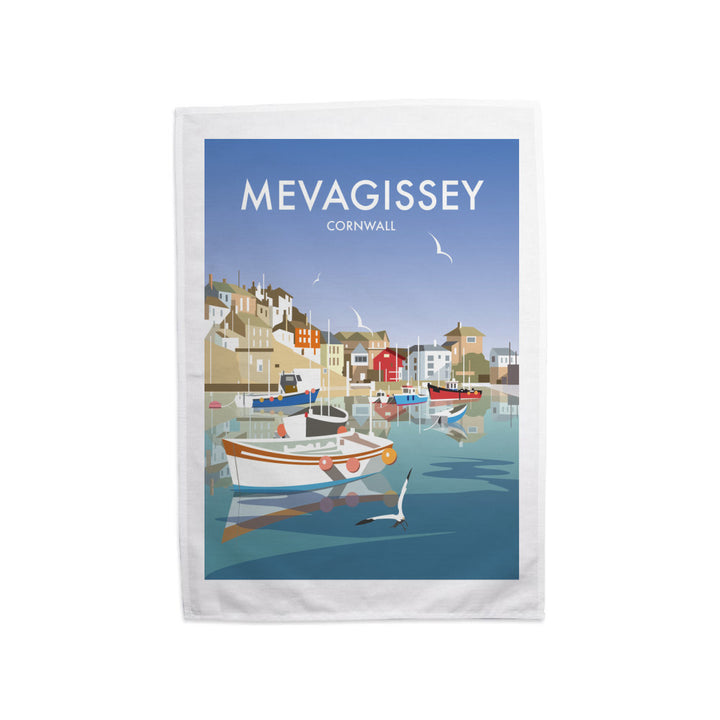 Mevagissey, Cornwall Tea Towel