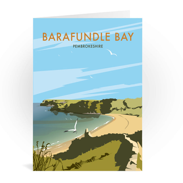 Barafundle Bay, Pembrokeshire Greeting Card 7x5