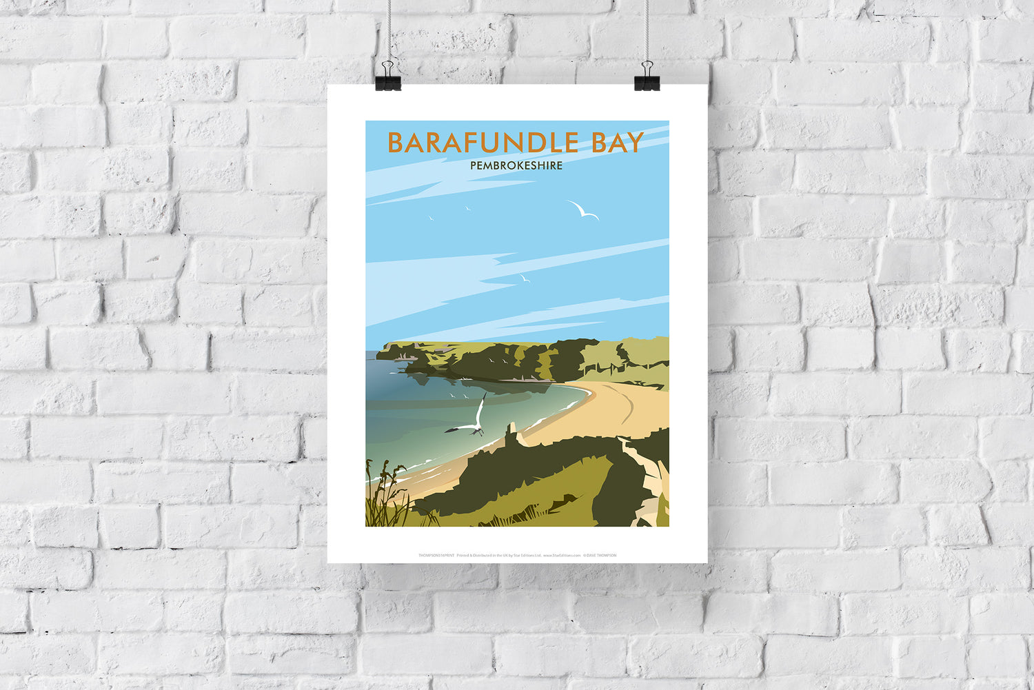 Barafundle Bay, Pembrokeshire - Art Print