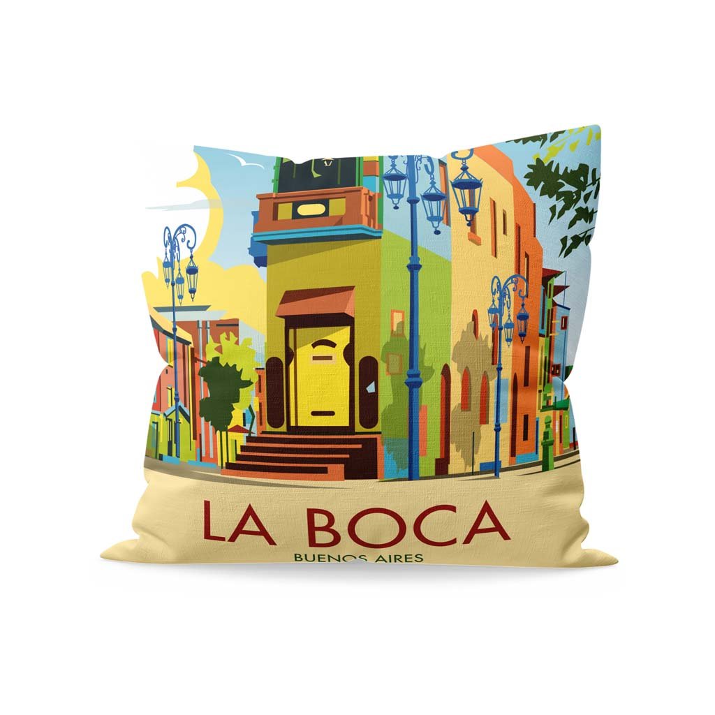 La Boca, Buenos Aires Fibre Filled Cushion