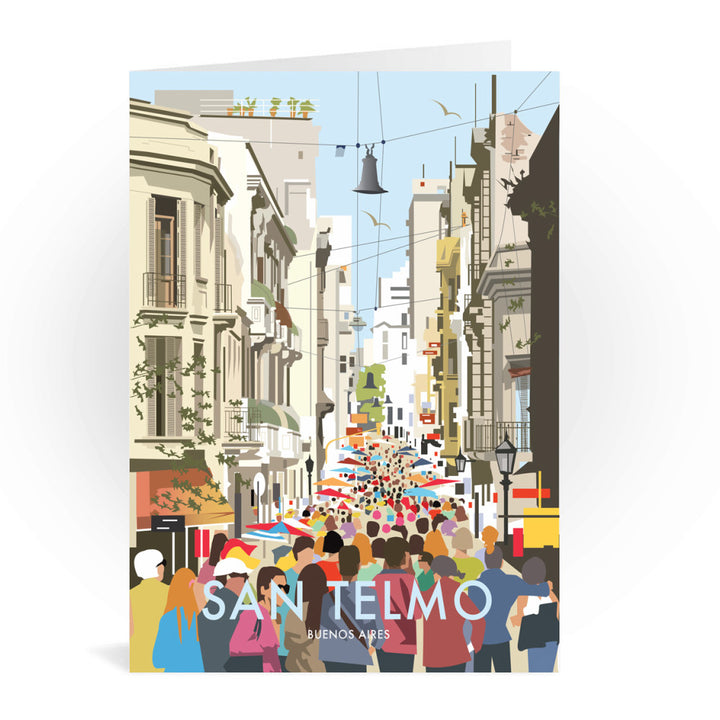 San Telmo, Buenos Aires Greeting Card 7x5