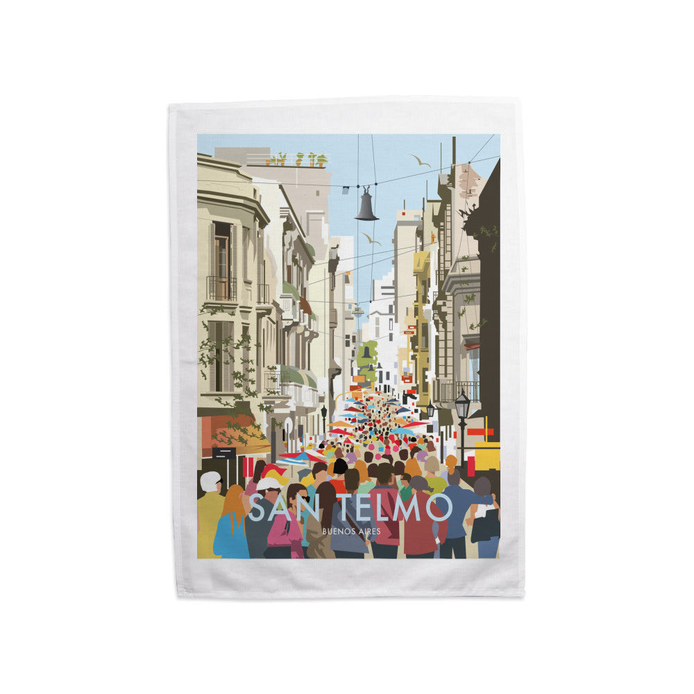 San Telmo, Buenos Aires Tea Towel