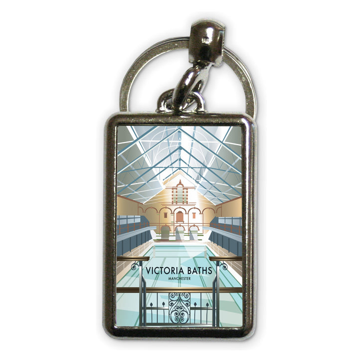 Victoria Baths, Manchester Metal Keyring