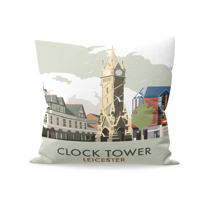 Clock Tower, Leicester Fibre Filled Cushion