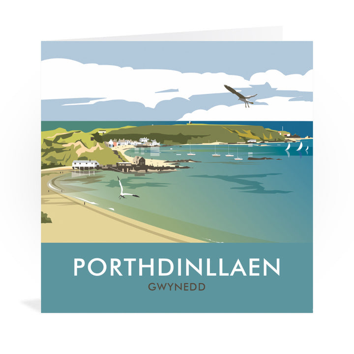 Porthdinllaen, Gwynedd Greeting Card 7x5