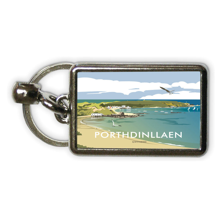 Porthdinllaen, Gwynedd Metal Keyring