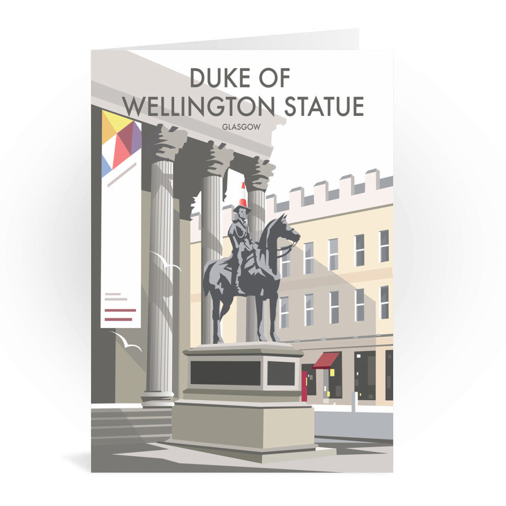 Duke Of Wellington Statue, Glasgow Greeting Card 7x5