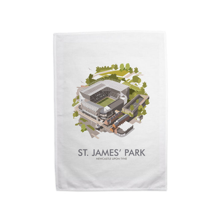 St James Park, Newcastle Upon Tyne Tea Towel