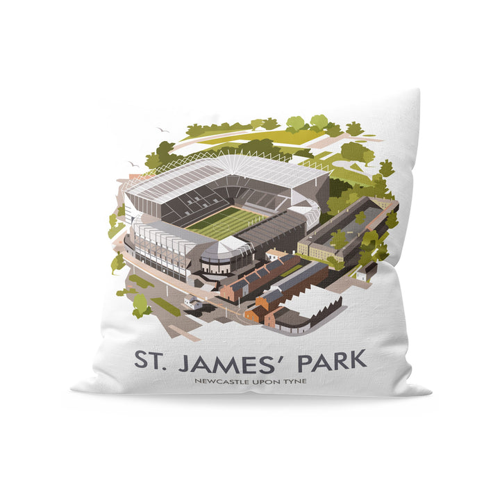 St James Park, Newcastle Upon Tyne Fibre Filled Cushion