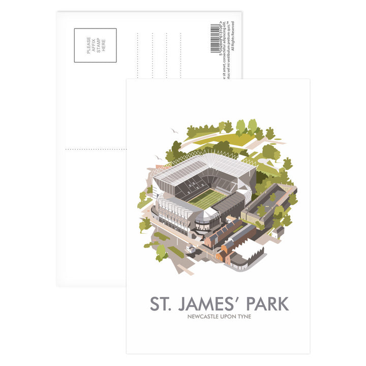 St James Park, Newcastle Upon Tyne Postcard Pack