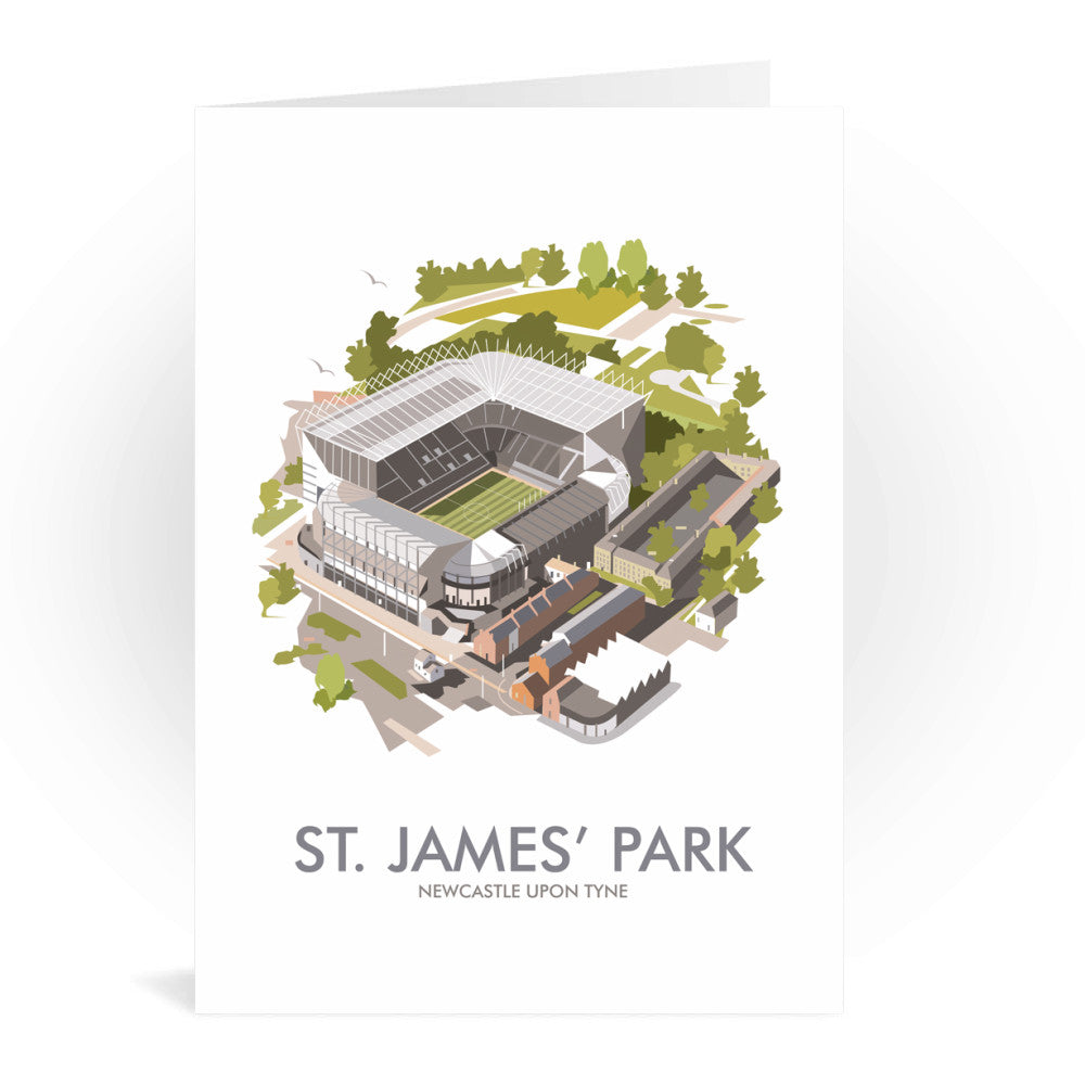 St James Park, Newcastle Upon Tyne Greeting Card 7x5
